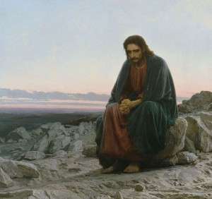 Kramskoy - Christ in the desert